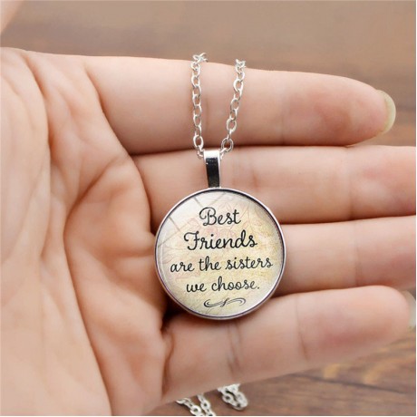 Best Friend Luminous Time Gemstone Pendant Necklace Men And Women Fashion Jewelry