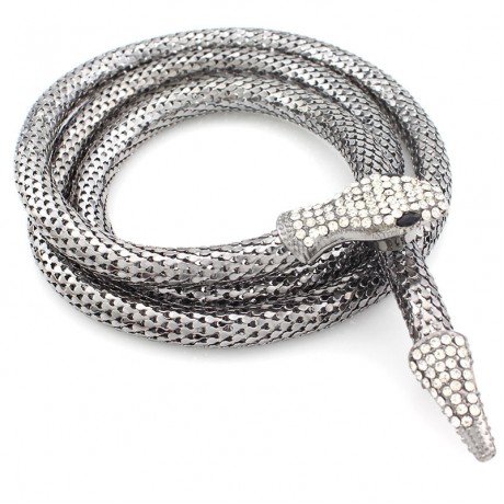 Simple and Stylish Necklace Soft Stainless Steel Snake Bone Necklace for Women
