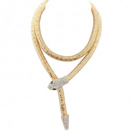 Simple and Stylish Necklace Soft Stainless Steel Snake Bone Necklace for Women