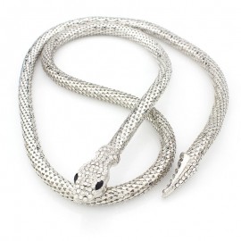 Simple and Stylish Necklace Soft Stainless Steel Snake Bone Necklace for Women 