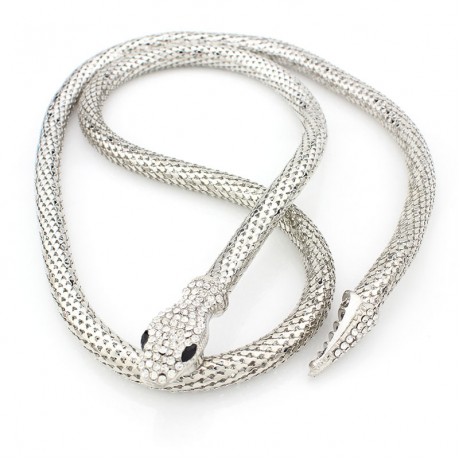 Simple and Stylish Necklace Soft Stainless Steel Snake Bone Necklace for Women