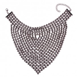 Fashion Retro Zirconia Necklace Overstated Necklace Pendant For Women 