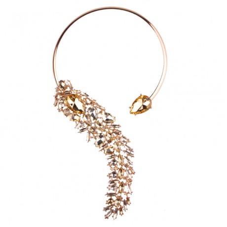 Statement Necklace Colorful Crystal Beading Necklace Fashion Jewelry Accessories for Women
