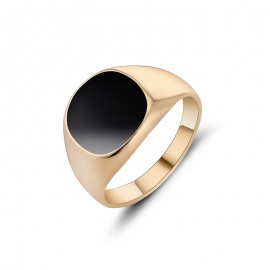 18K Gold Plated Fashion Petrol Dripping Knuckle Ring for Men(7-12)