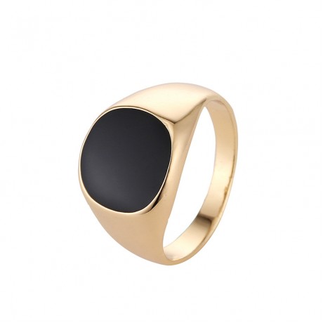 18K Gold Plated Fashion Petrol Dripping Knuckle Ring for Men(7-12)
