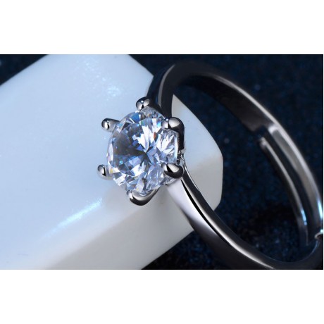 Adjustable Wrap Open Lover Rings Knuckle Simulated Diamond Couple Rings For Him And Her For Wedding