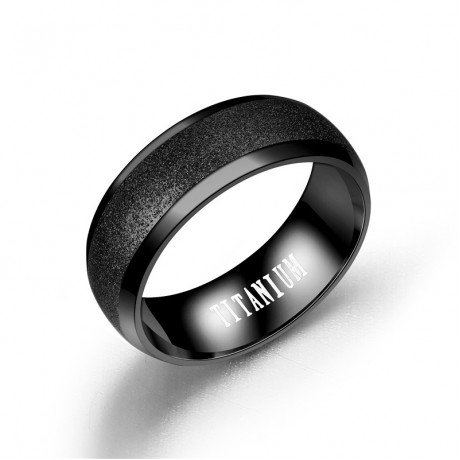 Titanium Steel Band Rings Dull Polish Stainless Steel Bands For Boys And Girls(6-13)
