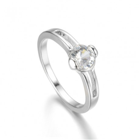 Stainless Steel Fashion Ring Hot Zirconia Diamond Band Rings For Boys And Girls(6-10)