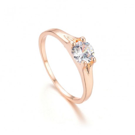 Simple Zirconia Ring Diamond Solitaire Fashion Ring For Men And Women(5-10)