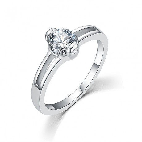 Simple Zirconia Ring Diamond Solitaire Fashion Ring For Men And Women(5-10)