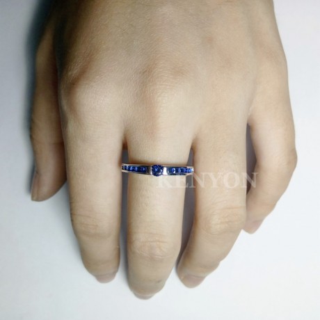 Luxury 925 Sterling Silver Ring Set Round AAA Zirconia Diamond Rings Set For Women(6-8)