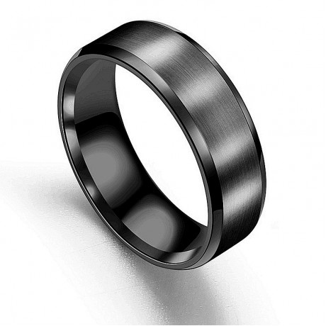 Stainless Steel Simple Band Elegant Dull Polish Rings For Women Or Men(6-13)