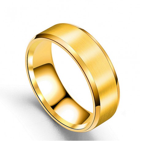 Stainless Steel Simple Band Elegant Dull Polish Rings For Women Or Men(6-13)