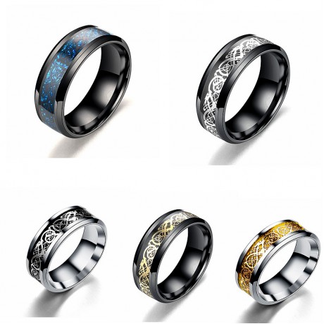 Stainless Steel Dragon Design Rings For Men Or Women(6-13)