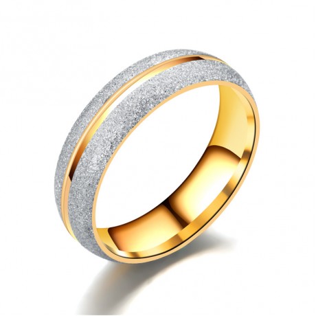 Titanium Steel Dull Polish Band Diamond Pearl Sand Bands Rings For Men Or Women(6-12)