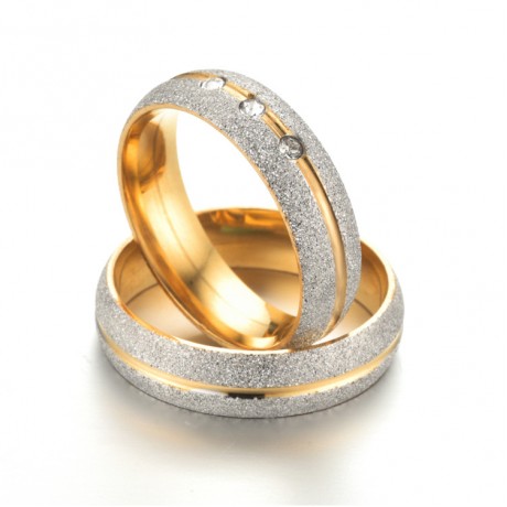 Titanium Steel Dull Polish Band Diamond Pearl Sand Bands Rings For Men Or Women(6-12)