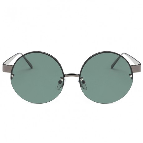 Round Retro Polaroid Sunglasses Metal Frame Polarized Glasses for Men