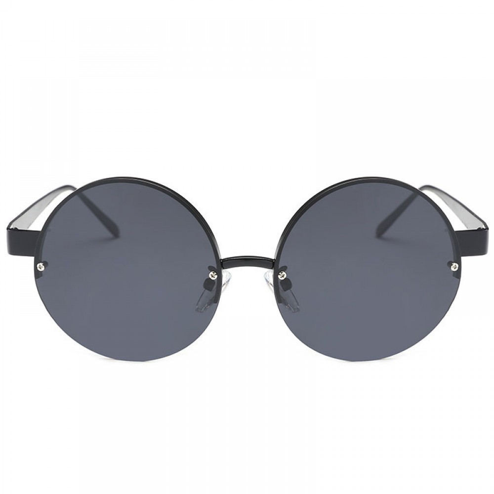Round Retro Polaroid Sunglasses Metal Frame Polarized Glasses for Men