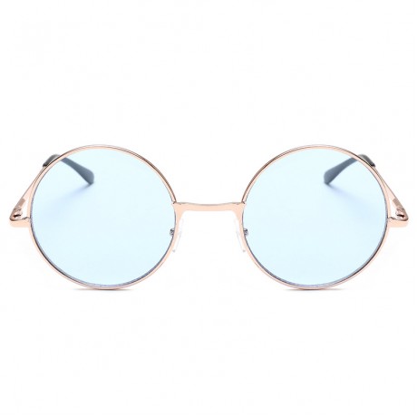 Vintage Fashion Round Polarized Sunglasses Metal Frame Unisex Sunglasses 