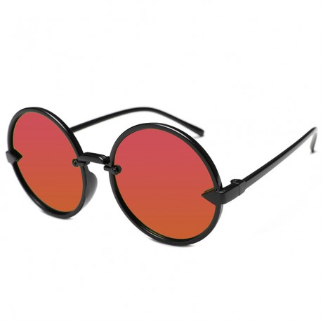 Fashion Sunglasses Vintage Reflective Color Lens Round Sunglasses for Men Women