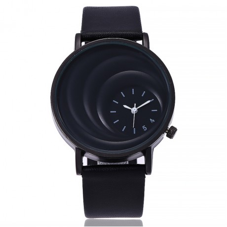 Fashion Classic Leather Strap Band Round Face Quartz Movement Wrist Watch for Women