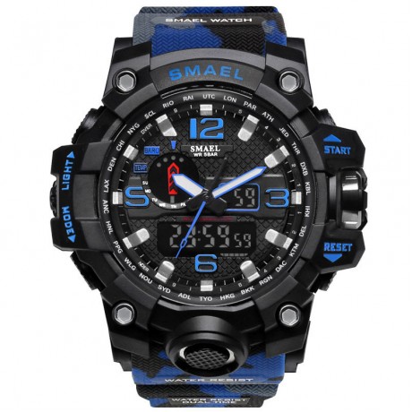 Mens Military Watch Multifunctional Sports Water Resistant Alarm Electronic Wrist Watch