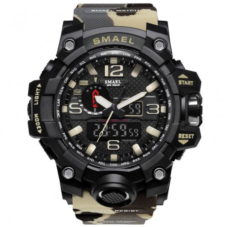 Mens Military Watch Multifunctional Sports Water Resistant Alarm Electronic Wrist Watch