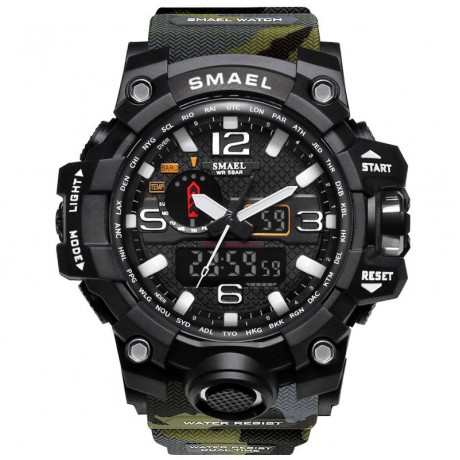Mens Military Watch Multifunctional Sports Water Resistant Alarm Electronic Wrist Watch