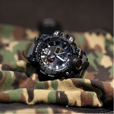 Mens Military Watch Multifunctional Sports Water Resistant Alarm Electronic Wrist Watch