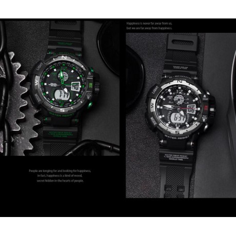 Military Digital Sport Watches Multi-functional Outdoor Watches Waterproof Led Wrist Watches for Men   