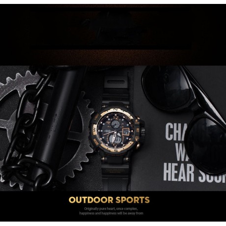 Military Digital Sport Watches Multi-functional Outdoor Watches Waterproof Led Wrist Watches for Men   
