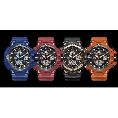 Military Digital Sport Watches Multi-functional Outdoor Watches Waterproof Led Wrist Watches for Men   
