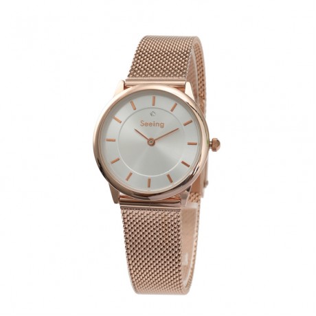 Fashion Gorgeous Watch Waterproof Mesh Alloy Stainless steel Watches for Women