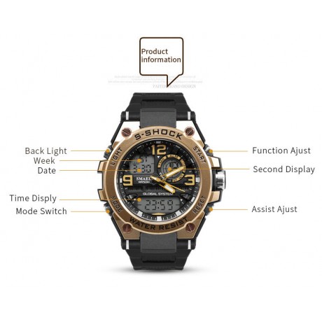 Men's Fashion Casual Dress Watches Waterproof Watches Outdoor Sports Quartz Wrist Watches
