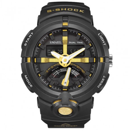 Mens New Fashion Multifunction Quartz Movement Waterproof Electronic Wrist Watches 