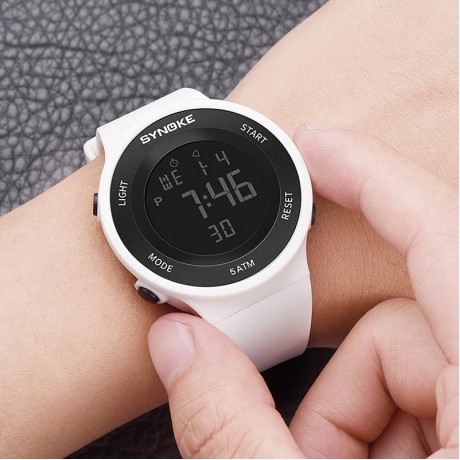 Digital Sport Watch Led 50M Waterproof Electronic Wrist Watch With Alarm For Teens
