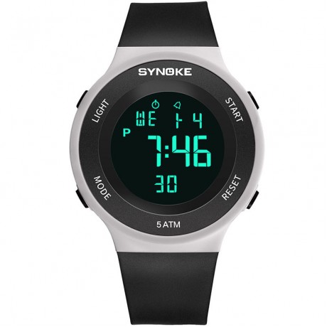 Digital Sport Watch Led 50M Waterproof Electronic Wrist Watch With Alarm For Teens