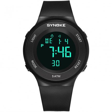 Digital Sport Watch Led 50M Waterproof Electronic Wrist Watch With Alarm For Teens