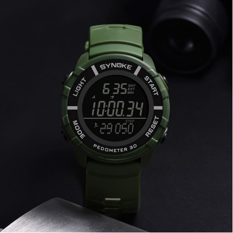 Digital LED Watch Pedometer Chronograph Multifountion Sport Watch For Men