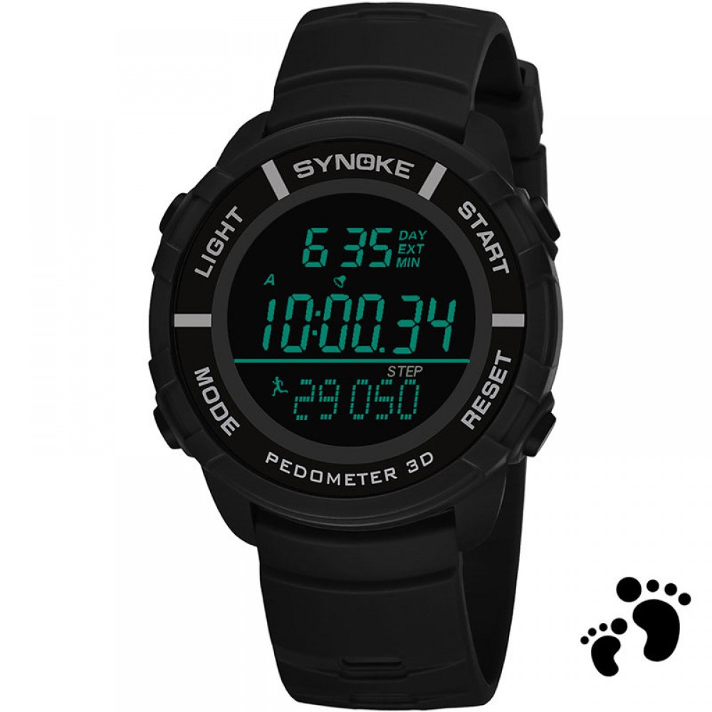 Digital LED Watch Pedometer Chronograph Multifountion Sport Watch For Men