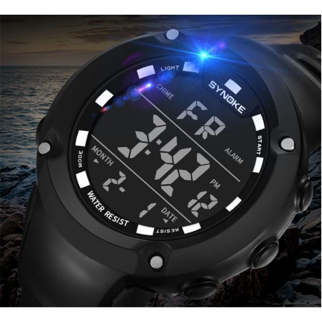Multifountion Luminous Waterproof Watch Outdoor Sport Digital Watches For Men