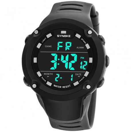 Multifountion Luminous Waterproof Watch Outdoor Sport Digital Watches For Men
