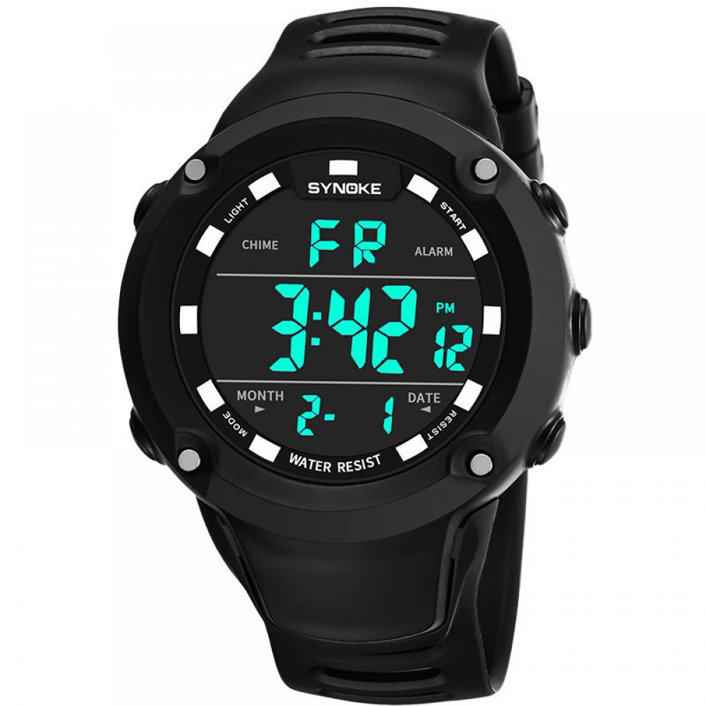 Multifountion Luminous Waterproof Watch Outdoor Sport Digital Watches For Men