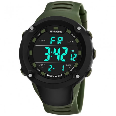 Multifountion Luminous Waterproof Watch Outdoor Sport Digital Watches For Men
