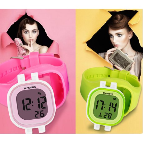 Fashion Jelly Multi-Function Watch Colorful Luminous 50 Meters Waterproof Silicone Digital Watches For Teens