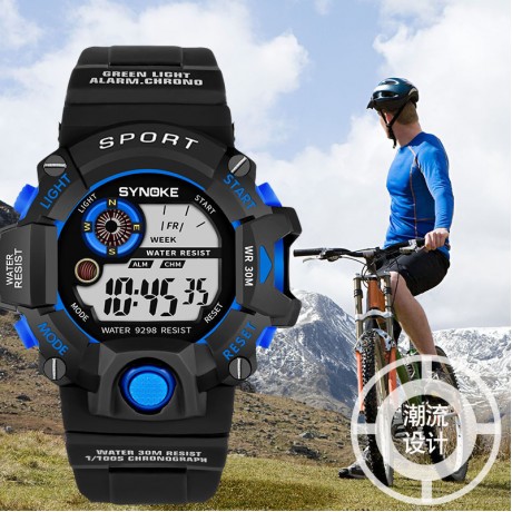 LED Luminous Waterproof Wrist Watch With Alarm Sport Outdoors Digital Watch For Boy