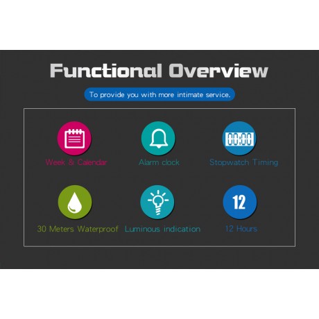 Outdoor Digital Sport Watches Multi-function Waterproof Wrist Watches For Men