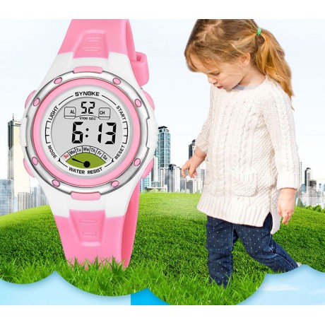 Children Outdoors Digital Sport Watch LED Waterproof Wrist Watches For Children