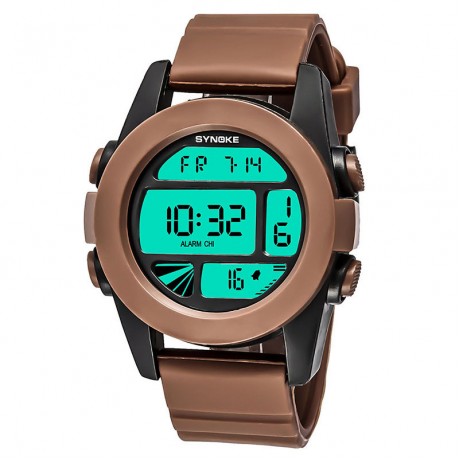 Soft Silica Gel Digital Sport Watch Luminous Waterproof Multi-function Wrist Watch For Men Women