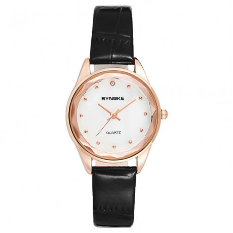 Women's Fashion Quartz Watch Casual Leather Band Waterproof Wrist Watch For Girls